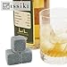 issiki Premium Whiskey Stones for Whiskey and Other Beverages, Set of 6 Grey Beverage Chilling Stones, Natural Soapstone, Packaged in an Exclusive Wooden Gift, with Velvet Carrying Pouch