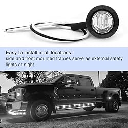UGSHY 10 PCS Truck Side Light, Round LED Clearence