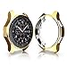 Bangyee Compatible Samsung Gear S3/ Galaxy Watch 46mm Case, [2-Pack] Soft TPU Protective Bumper Shell Cover Accessory for Gear S3 Frontier/ S3 Classic/Galaxy Watch 46mm Smartwatch (Silver Gold)