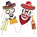 Mexican Fiesta Photo Booth Props,Funny Cinco De Mayo For Mexican Birthday Wedding Bachelorette Fiesta Themed Party Favors Supplies Decorations