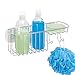iDesign Milo Suction Bathroom Shower Combo Basket for Shampoo, Conditioner, Soap - Chrome
