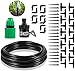 Deyard Garden Watering Greenhouse Drip Irrigation Kit with 26.2FT(8M) Distribution Tubing Hose Adjustable Emitters Adapters Trees,1/4 Inch