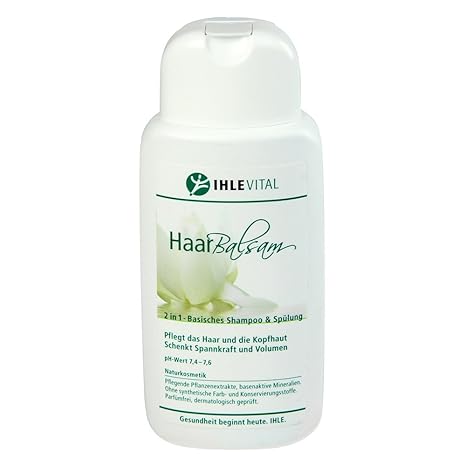 IHLEVITAL Haar Balsam - 2 in 1 - Basisches Shampoo und Spülung, 200 ml