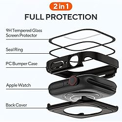 2 Pack 2 in 1 Waterproof Case for Apple Watch
