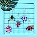 10 PCS 5D DIY Special Shaped Full Drill Owl & Sea Fish Diamond Painting Kits for Kids and Adult, Stick Paint with Diamonds by Numbers Easy to DIY Keychain Pendant Kits for DIY Art Craft Ross Beauty