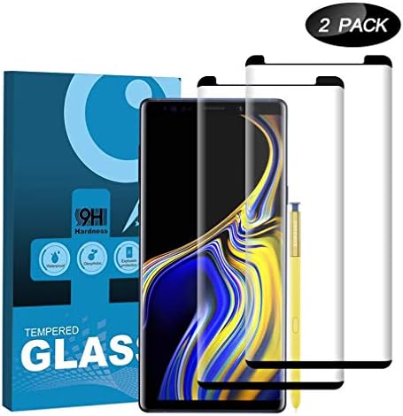 QIANXIANG Screen Protector, Tempered Glass Screen Protector/ 9H Hardness/Anti-Scratch/Anti-Bubble/3D Curved/High Definition Compatible Samsung Galaxy Note 9