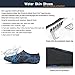 JustOneStyle NBERA Barefoot Flexible Water Skin Shoes Aqua Socks for Beach Swim Surf Yoga Exercise (5.L (US W:6.5~7.5 M:6~6.5), Blue Black)