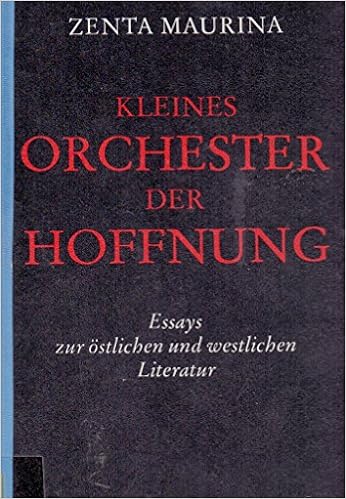 Amazon In Buy Kleines Orchester Der Hoffnung Essays Z Oa Stl U Westl Literatur German Edition Book Online At Low Prices In India Kleines Orchester Der Hoffnung Essays Z Oa Stl U Westl Literatur