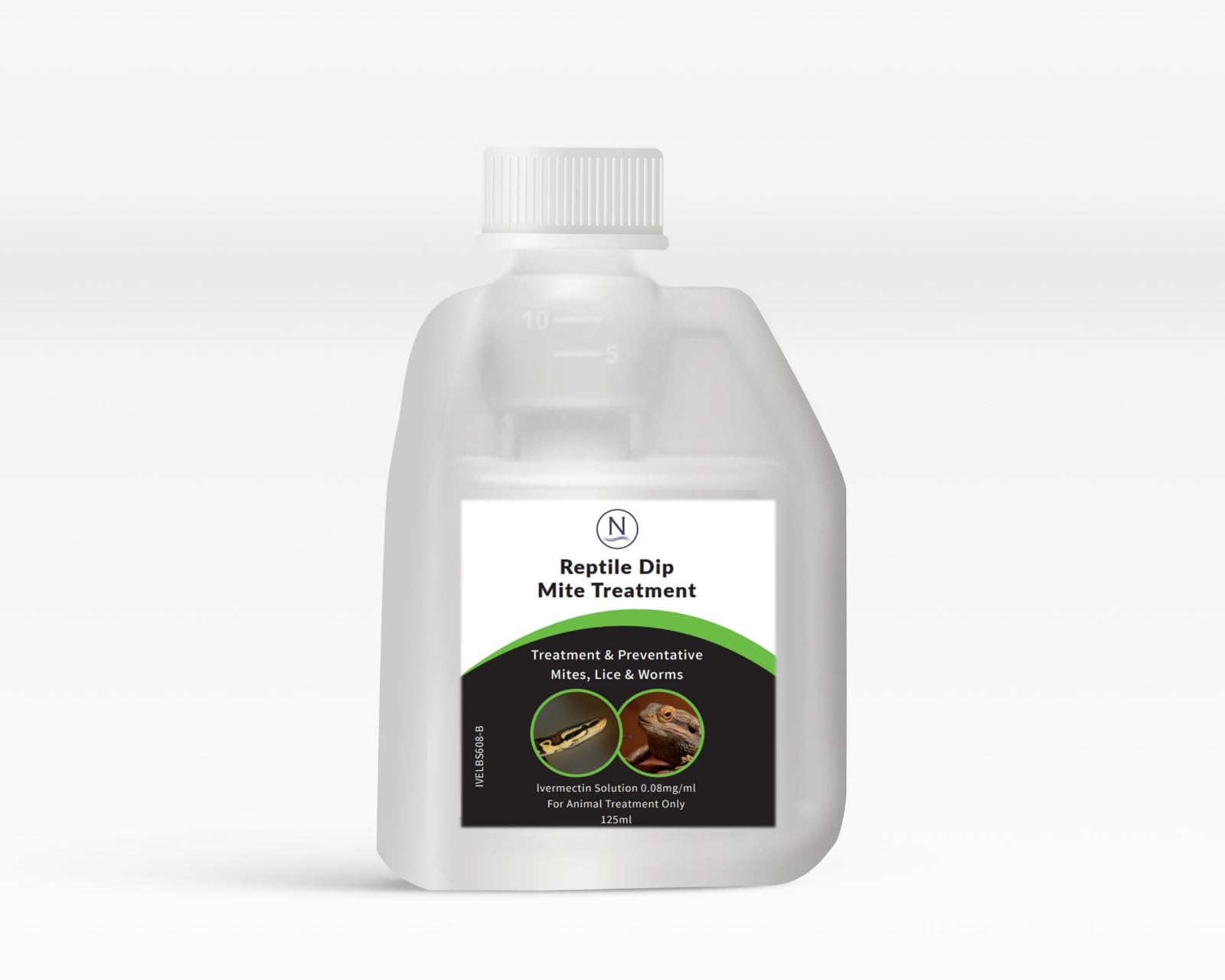 Naqua Ivermectin - Snake, reptile & lizard mite treatment - Dip bath pour-on solution - Fast acting vet strength - Powerful & fast results - Easy to use