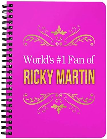 World's #1 Fan of Ricky Martin Spiral Notebook Journal Diary: Ricky Martin Merchandise 5"x7" 150 Page Spiral Notebook Journal Diary for Fans of Ricky Martin!