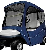 Classic Accessories Fairway Golf Cart Travel Enclosure, Navy, Short Roof