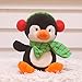 HollyHOME Christmas Penguin Plush Toy Soft Stuffed Animal 10 inches Green