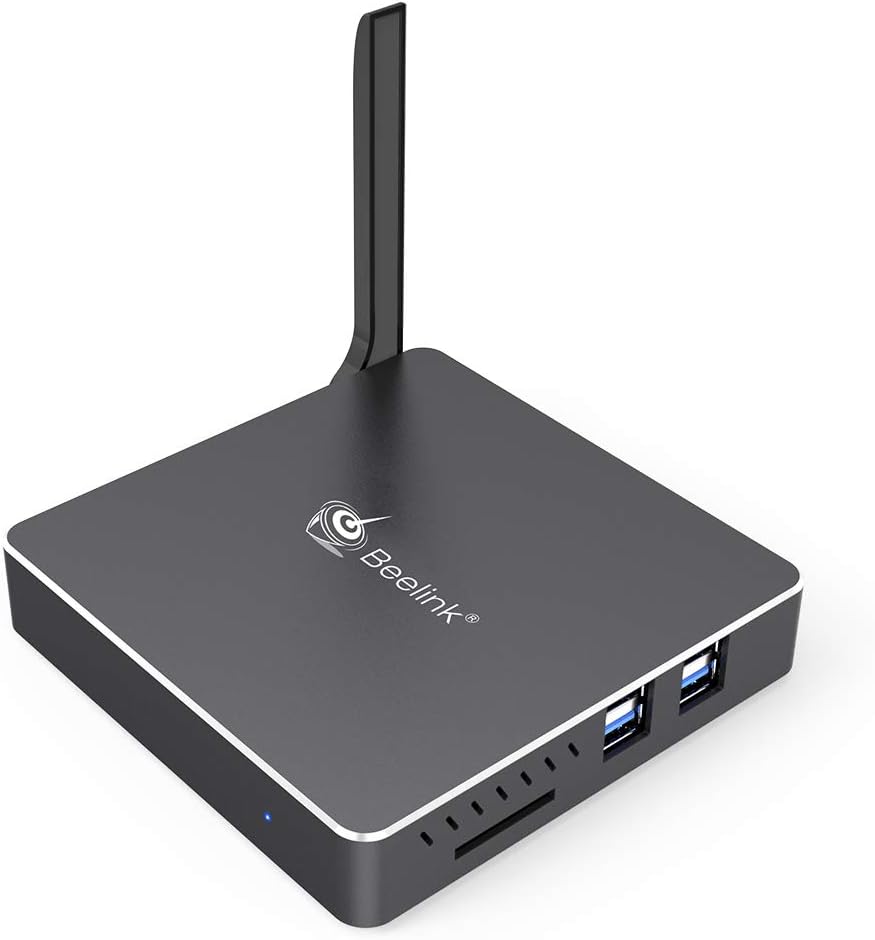 Beelink AP34 Pro Mini PC DDR3 6GB/64GB(C:) Intel Apollo Lake N3450 CPU Intel HD Graphics 500 Dual HDMI Dual Screen Display USB3.0 1000Mbps LAN Desktop pc(BT4.0 External WiFi antenna 2.4G+5.8G)