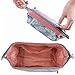 Makeup Bag/Travel Cosmetic Bags/Brush Pouch Toiletry Kit Fashion Women Jewelry Organizer with Zipper Flamingo Make-up Carry Case Pencil Holder Portable Cube Purse (Light Blue)