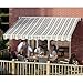 ALEKO 10x8 Feet Retractable Patio Awning, MULTISTRIPES GREEN (3m x 2.5m)