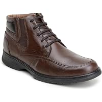 Bota Coturno Masculina Capiau Couro Legítimo Anatomic Comfort Gel | Sola Flexível Costurada, Ideal para Trabalho e Dia a Dia