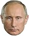 Celebrity Cutouts Vladimir Putin Mask, Cardboard Face and Fancy Dress Mask