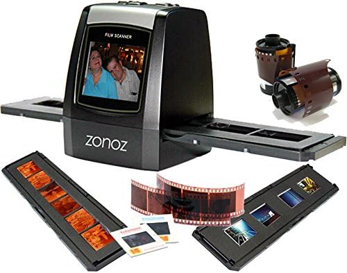ZONOZ FS-ONE 22MP Ultra High-Resolution 35mm Negative Film &amp; Slide Converter Scanner w/2.4" TFT LCD - No Computer or Software Required - TV Out Cable Included &amp; Worldwide Voltage 110V/240V AC Adapter