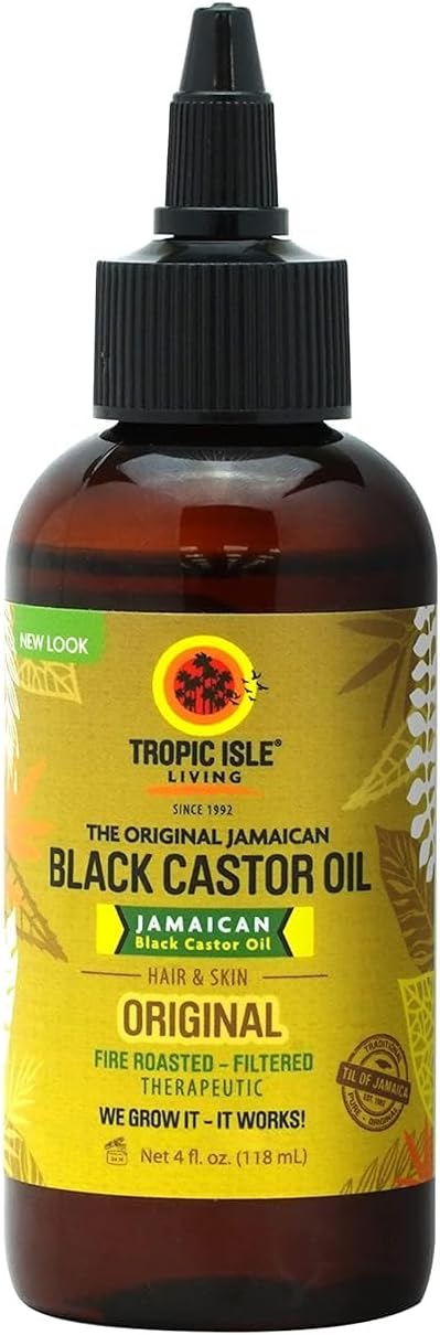 Tropic Isle Living Jamaican Black Castor Oil 118ml PET Bottle Hair Skin Eyebrows