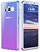 GeekZone Galaxy S8 Case, Gardual Colorful Galaxy S8 Slim Fit Case Lightweight Cover Thin Protective Shell Flexible Shock Absorbing Soft Case for S8 (Blue Purple)