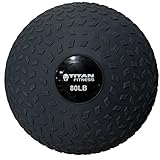Titan 80-150 LB Slam Spike Ball Rubber Exercise Weight Crossfit Workout