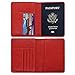 ACdream Passport Holder and Vaccine Card Holder Combo, Cover Wallet, Leather Travel Documents Organizer Protector, RFID Blocking, for Women/Men