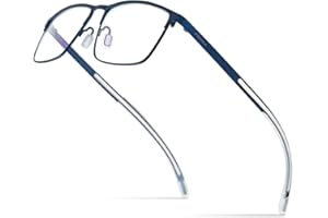 FONEX Titanium Glasses Frame,Men Square Myopia Optical Eyeglass Frame 8521