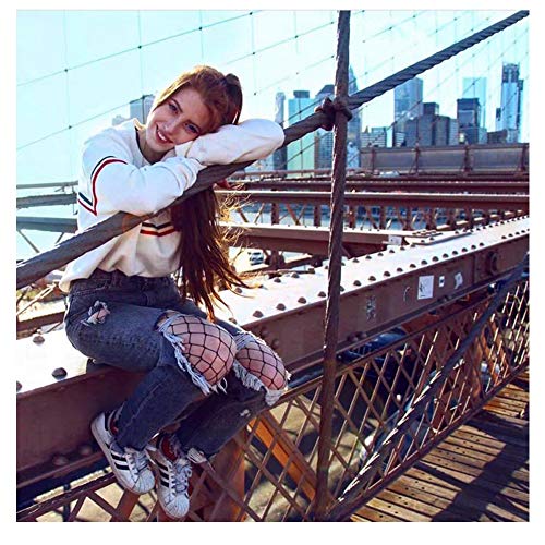 Germinate Crew Neck Sweatshirts Women Casual Sports Cute White Baggy Pullover Sweaters Plus Size (White, M) - Thumbnail 3