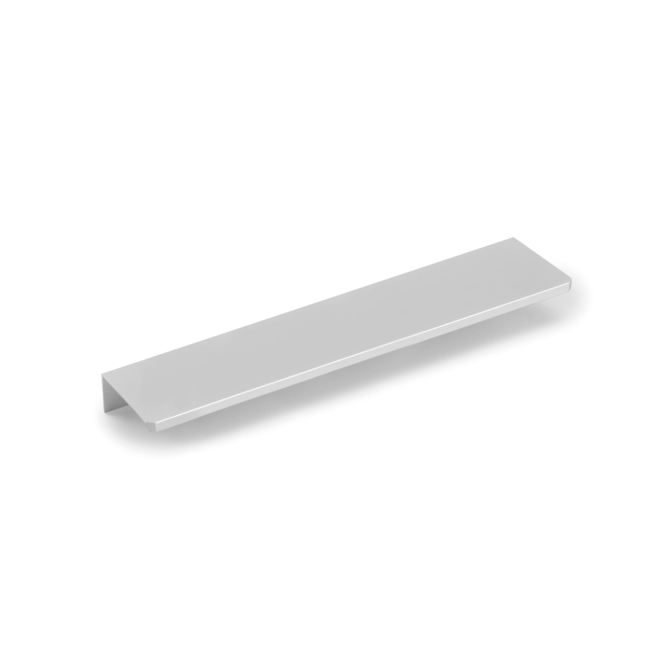 Emuca - Setubal Furniture Handle, 128 mm (5 inch), L 198mm (7,8 inch), Aluminium, Matte Anodized, 10 pcs.
