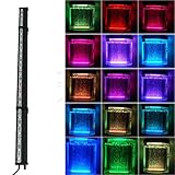 Underwater Aquarium Fish Tank Air Bubble Light 24 LED RGB 16 Colors+Remote 46CM