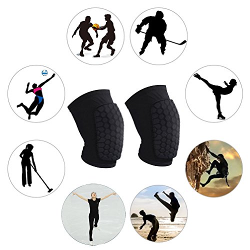 image for Luwint Honeycomb Compression Basketball Knee Sleeves for Men Women - H