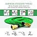 Flexible Garden Hose Set-Gada 100 FT Heavy Duty Double Latex Core Expandable Water Hose-Including A 8 Function Sprayer Nozzle, 3/4 USA Standard Connector-1 Year Warranty (Green)