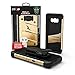 ZIZO Bolt Series for Samsung Galaxy S8 Case Military Grade Drop Tested with Tempered Glass Screen Protector, Holster Gold Black