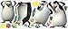 RoomMates RMK2736GM Penquins of Madagascar Peel and Stick Giant Wall Decals