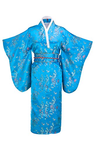 Old-to-new Women's Traditional Japanese Brocade Kimono Robe/Yukata - Image 2