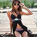 Walume Womens Halter Neck Bikini Set Push-up Padded Bra Swimsuit Large Black