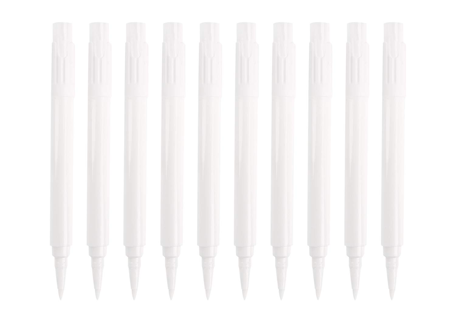 TINAYAUE 10 Erasable Blackboard Pen White Dust-Free Liquid Chalk Marker Pens 1-2 mm Fine Tip Wet Wipe Non Toxic Water Based Markers for Menu Black Boards, Labels, Signs, Windows, Glass & Mirrors