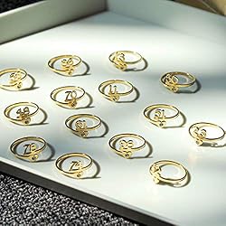 RUXIANG Customize Year Age Cute Ring for Women