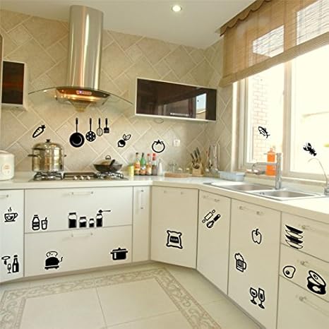 Kitchen Decoration Tools Wall Sticker Home Removable Decal 710