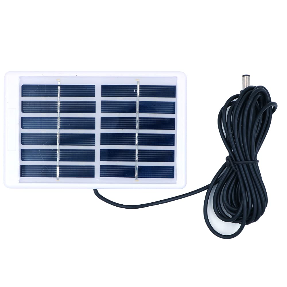 ZONADAH 1.2W 6V Mini Solar Panel Kit, Hangable Frame, 3 meters Cable 5521 DC Port, Batter Charger, DIY Home, Science School Projects, Camping,Fishing, Hiking Outdoor Garden Light Charging tools
