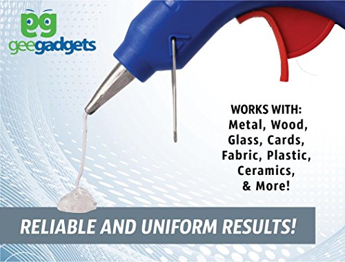 50 Glue Gun Melt Sticks - 7mm - Fits All Standard Guns - Rapid Heating and Melting for Arts and Crafts, Household Sealing, Repairs and DIY Projects - By Gee Gadgets