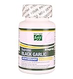 Hippo Herbs Supreme Black Garlic 800mg Supplement with Garlic 90 days fermented - FROMOTES HEART HEALTH and CHOLESTEROL SUPPORT - PROMOTES HEALTH BLOOD SUGAR BALANCE (60 Vegetable Capsules) | Natural