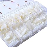 500Pcs Full Cover Natural False Nails Fake Tips With Box Artificial Fake Nails Art Acrylic Manicure Gel for Nail Salons DIY Nail Art