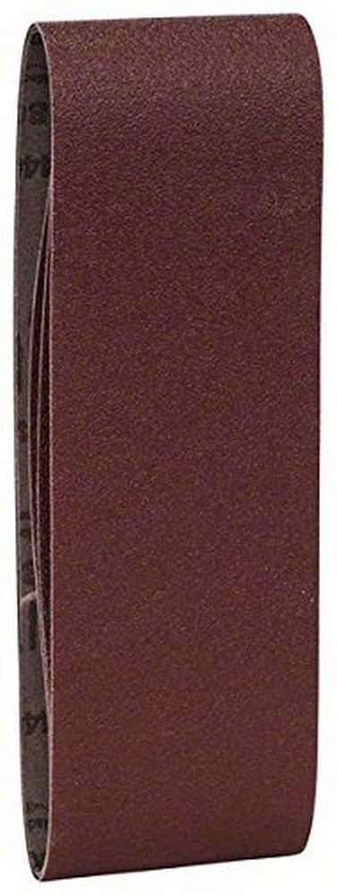 Bosch 2609256212 Belt Sander for Drill 75 x 508 mm Grit 80 Pack of 3 Sheets Red