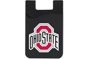 OTM Essentials Ohio State University Faux Leather Phone Wallet Sleeves, Sleek Phone Wallet Case, Lightweight Accessories for Phones, Classic