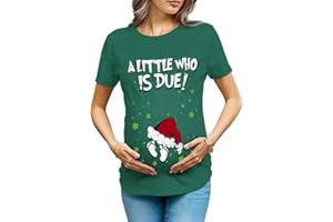 OCURHU Maternity Shirts for Halloween Thanksgiving Pregnancy Clothes Funny Skeleton Pumpkin Pregnant Announcement Tshirt