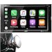 JVC Double DIN Bluetooth in-Dash DVD/CD/AM/FM Car Stereo Receiver w/ 6.8" Touchscreen LCD Display, Apple Car Play, Android Auto