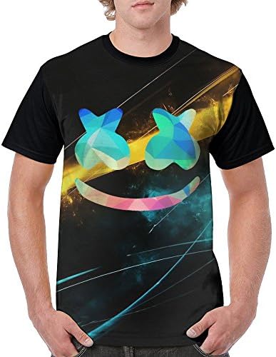 SMZWWTG Marsh-Mello Fashion Imported Male T-Shirt 3D Short Sleeved Short Sleeved T-Shirts