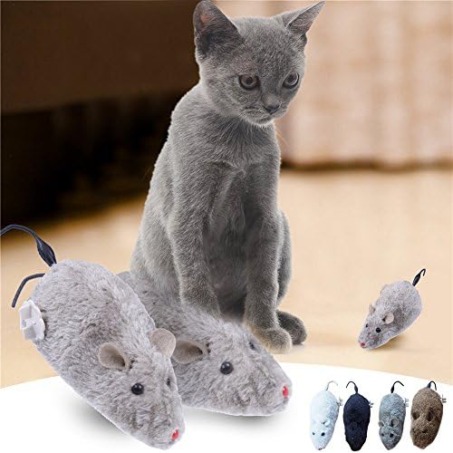 TAONMEISU™ Kitten funny Toys Large Size Clockwork Plush Mouse(Random Color)