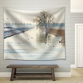 Vintage Filtered Fisheye Picture of Manhattan, Looking Up at Sky, New York City, USA. - Fabric Wall Tapestry Home Decor - 51x60 inches